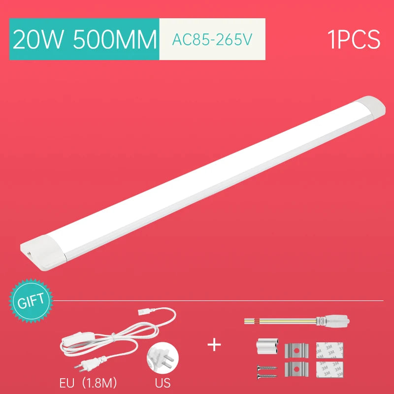 LED Cabinet Lights A85-220V 10w 20w Kitchen Under Cabinet Lamp With 1.8m Switch Line for Home Bedroom Indoor Super Bright Lamps