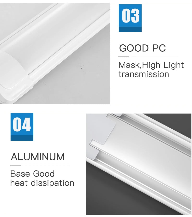 LED Cabinet Lights A85-220V 10w 20w Kitchen Under Cabinet Lamp With 1.8m Switch Line for Home Bedroom Indoor Super Bright Lamps