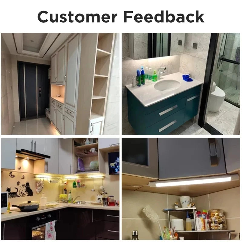 LED Cabinet Lights A85-220V 10w 20w Kitchen Under Cabinet Lamp With 1.8m Switch Line for Home Bedroom Indoor Super Bright Lamps