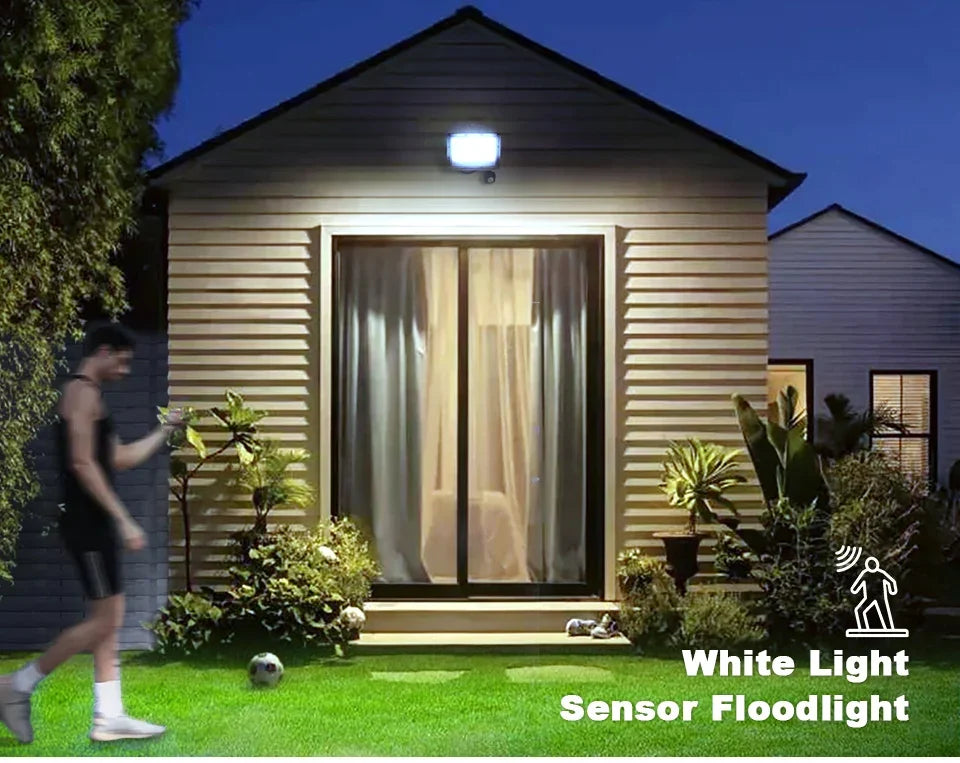 PIR Motion Sensor LED FloodLight 50W 100W 200W 300W 500W Outdoor Waterproof Reflector LED Spotlight For Street Garden Wall Light
