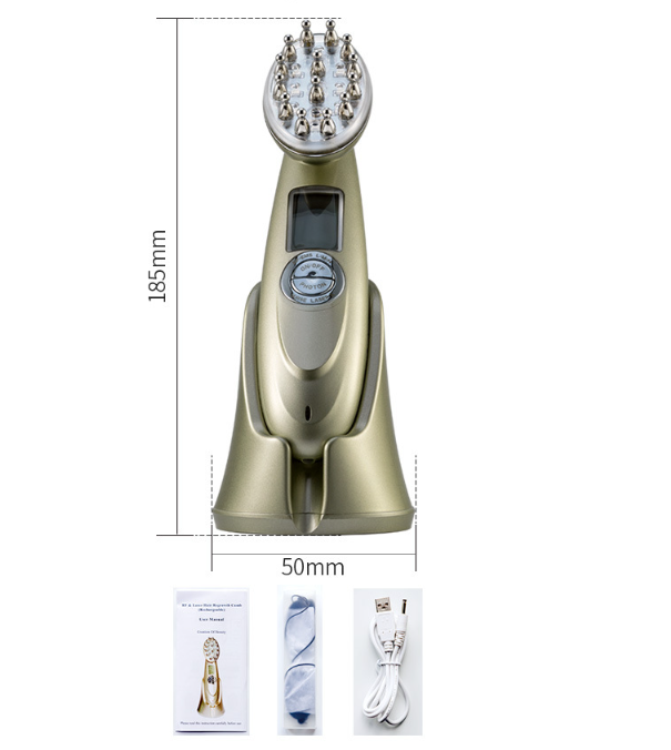 Electric Laser Hair Growth Comb Infrared EMS RF Vibration Massager Microcurrent - Hair Care, Hair Regrowth